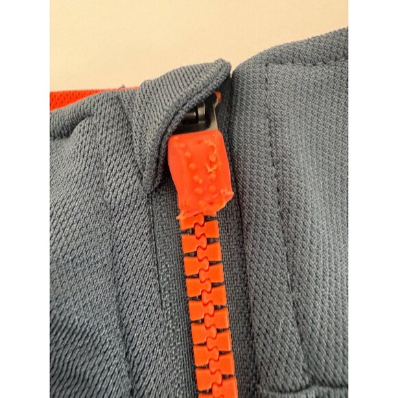 Under Armour Youth Medium Gray Full Zip Athletic Jacket With Orange Zipper/Logo - Picture 7 of 10